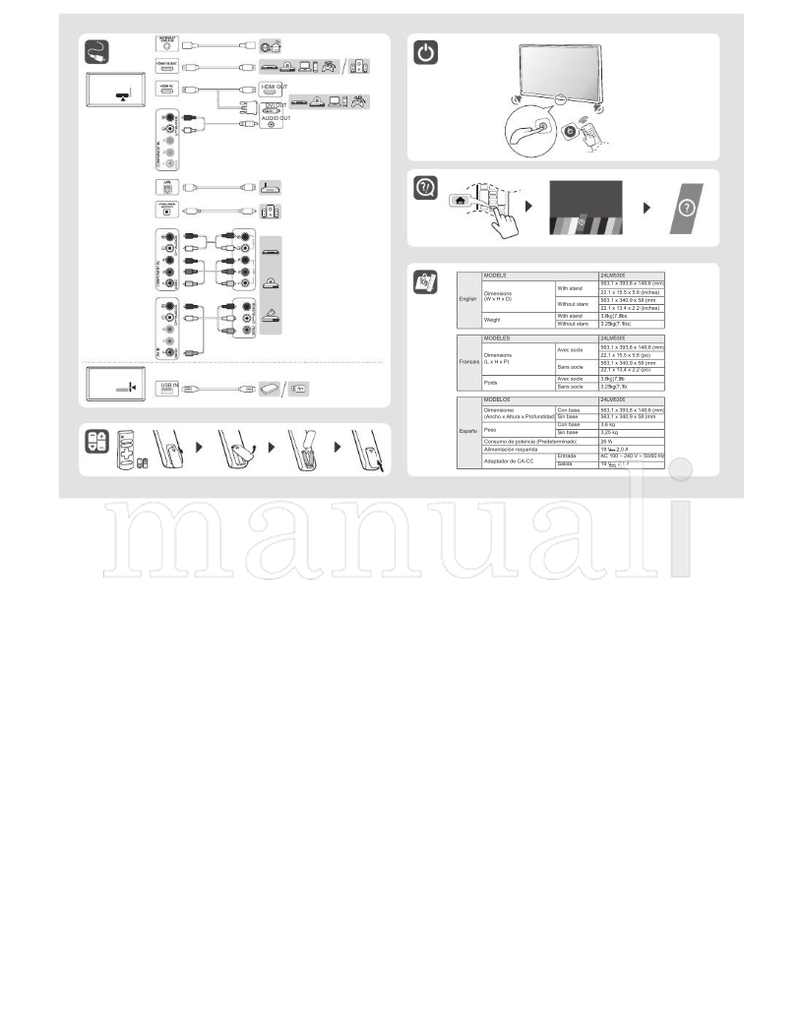 LG *MFL70524104* 24LM530S (42 pages) TV Operating Manual