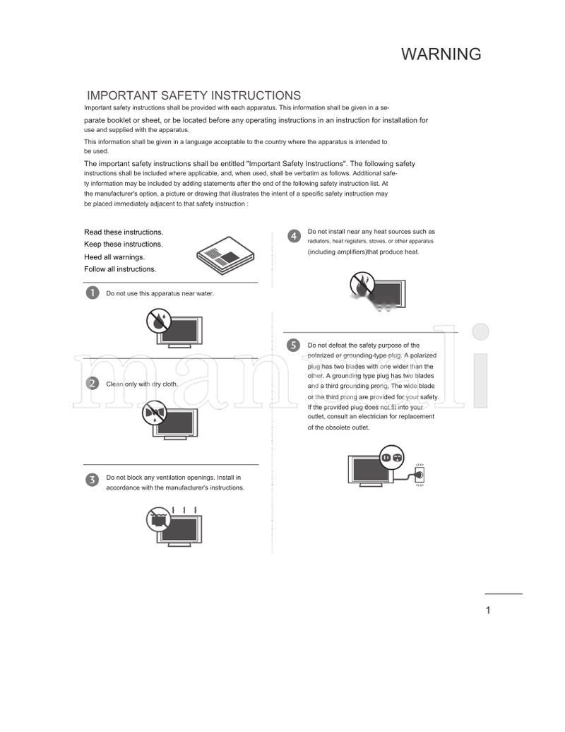 LG 26LC4R 42PC5R 26LC4RA 42PC5RV 26LC7R 42PC5RVH 32LC4R 50PC5R (80 pages) TV Operating Manual