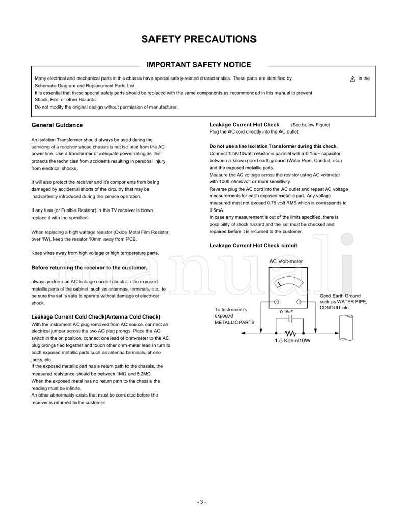 LG LP78A 26LC7R 26LC7R-ZA (38 pages) TV Service Manual