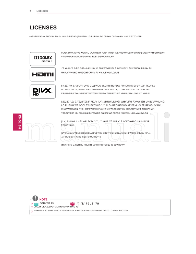LG 26LV2520 (127 pages) TV Operating Manual