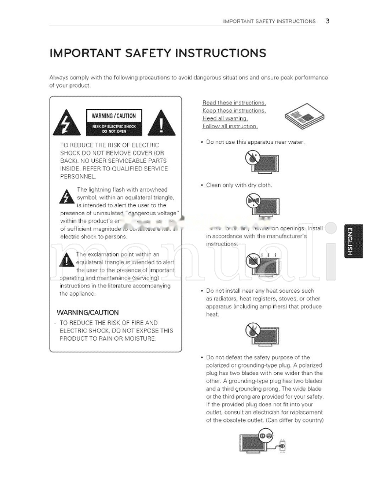 LG 19LV2500 32LV3400 22LV2500 26LV2500 32LV2500 26LV2520 (130 pages) TV Operating Manual