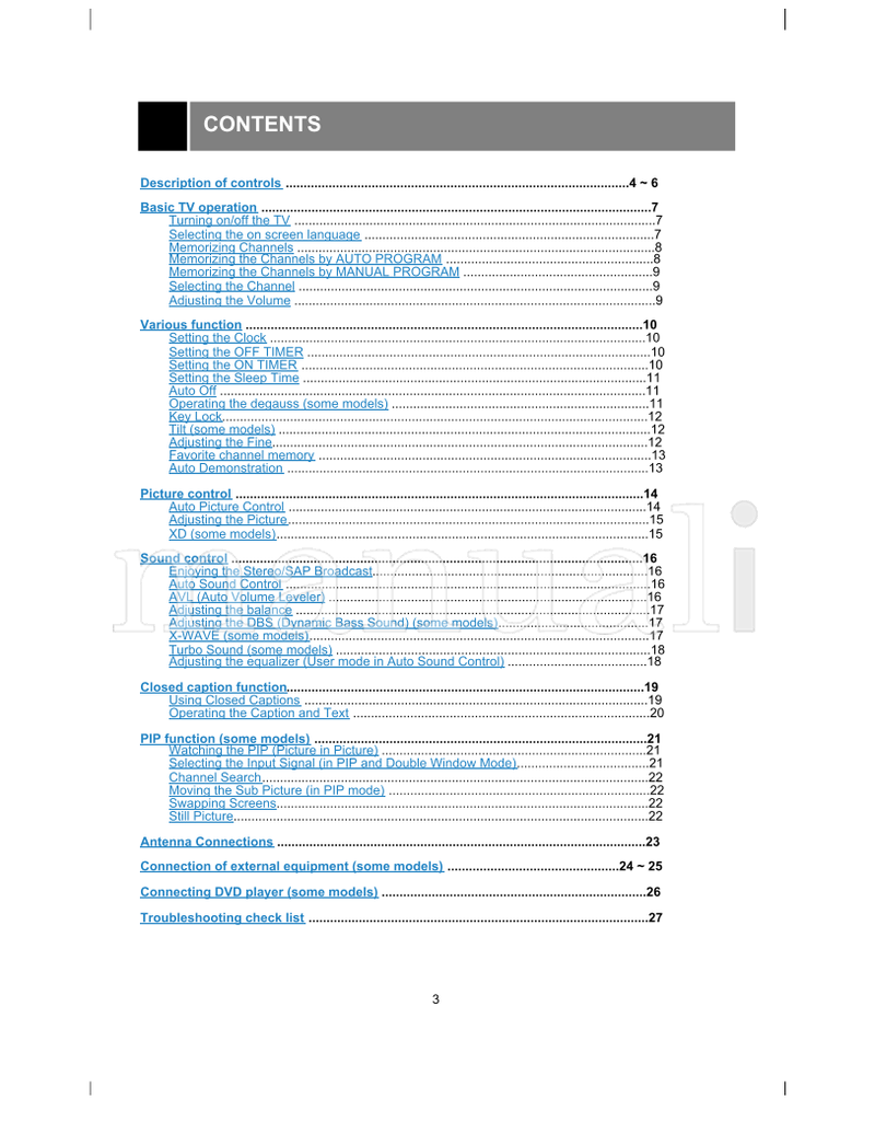 LG 29FS2AK (28 pages) TV Operating Manual