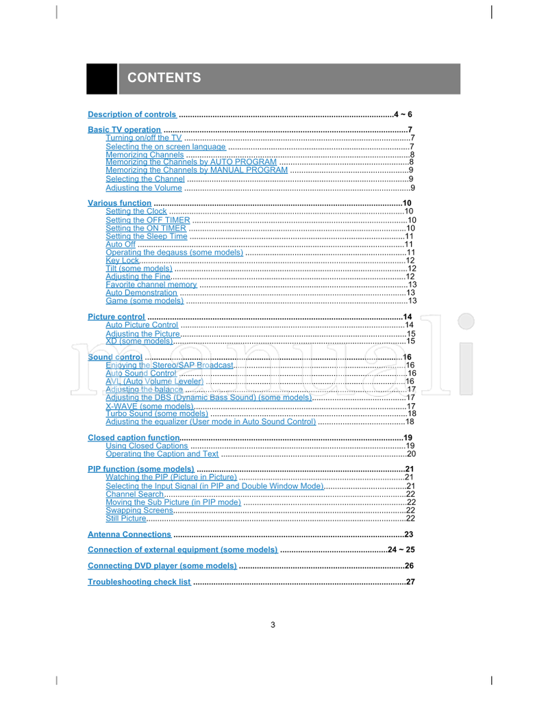 LG 29FS4RK (28 pages) TV Operating Manual