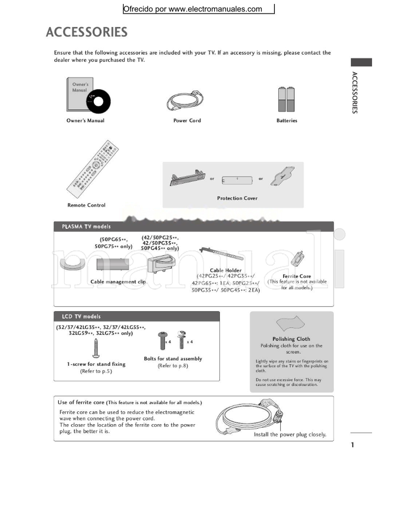 LG 3235 (106 pages) TV Operating Manual