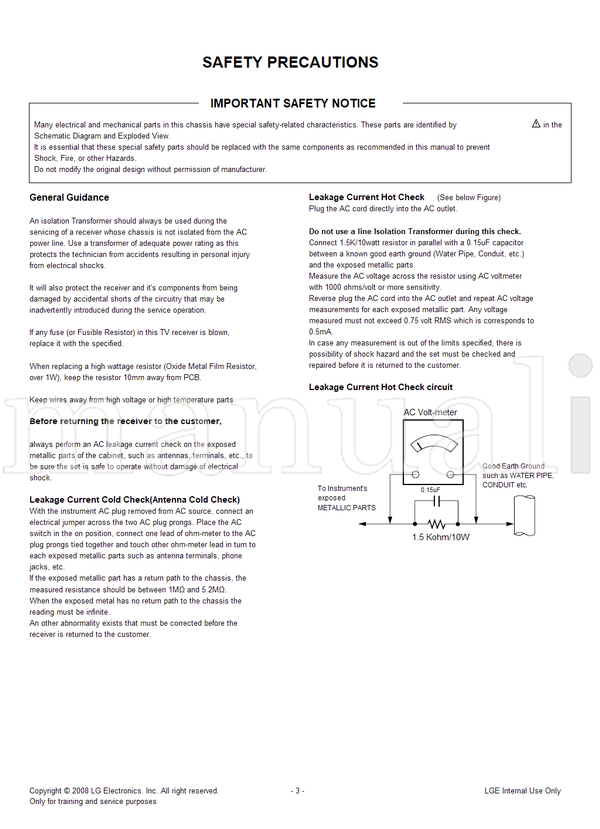 LG LD86A 32LG4000 32LG4000-ZA (28 pages) TV Service Manual