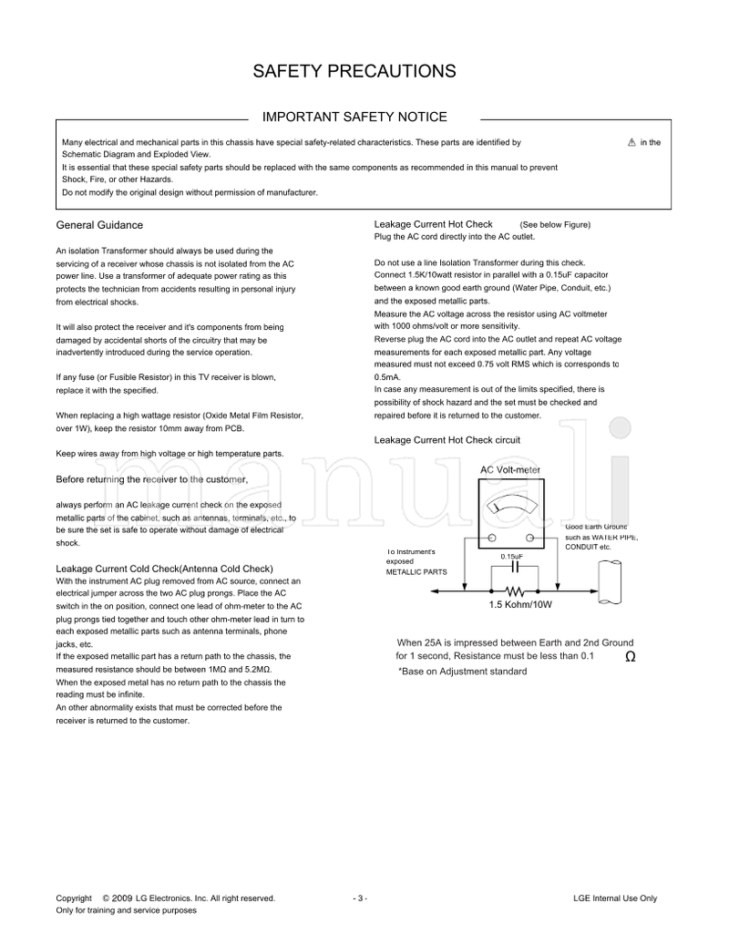LG LA92A 32CL20 MFL41946837 32CL20-UA (33 pages) TV Service Manual