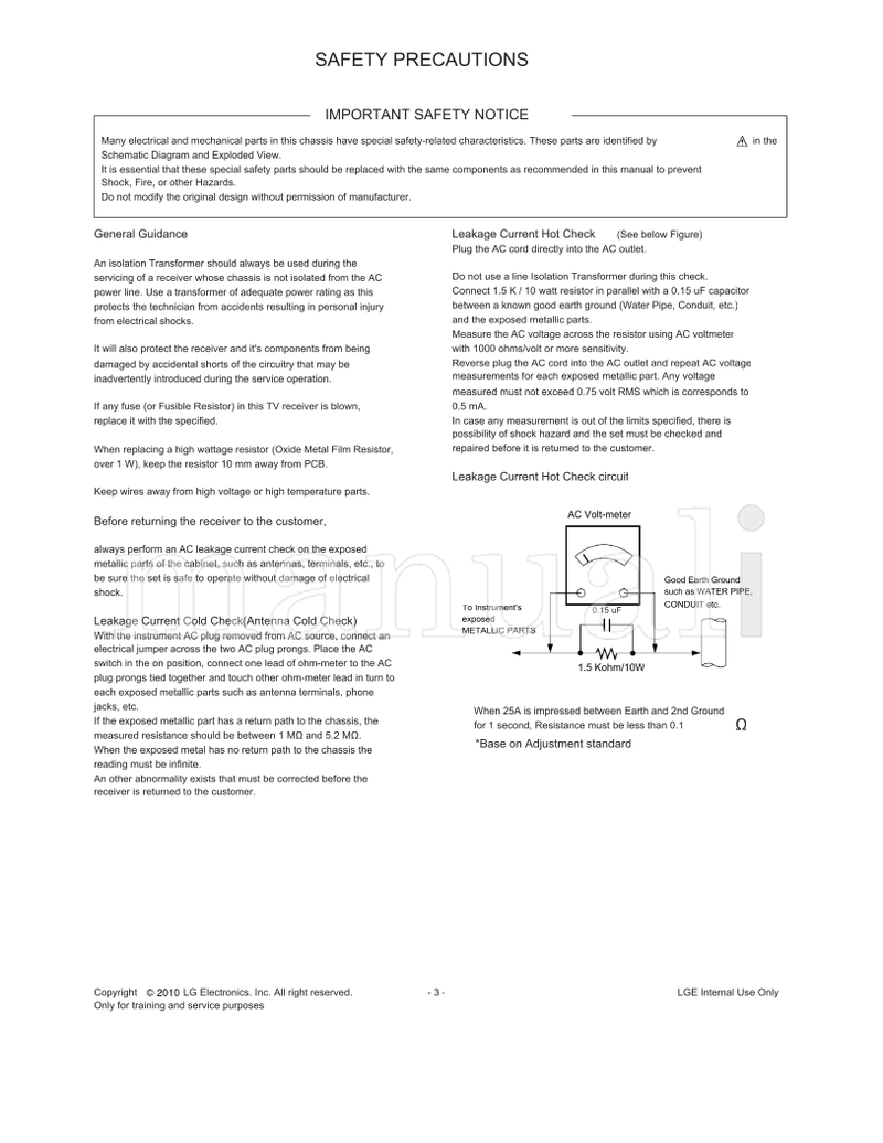 LG LJ03B 32LD650 MFL63261811 32LD650-SA (52 pages) TV Service Manual