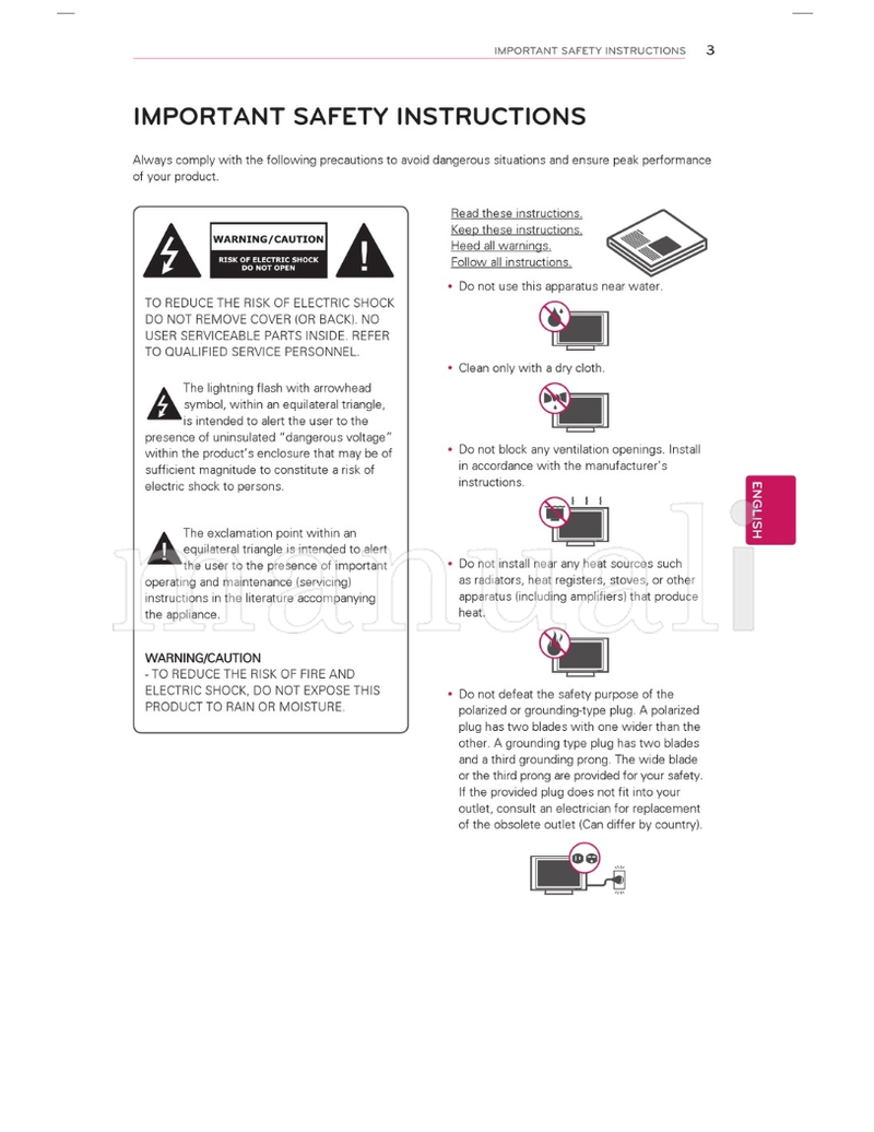 LG 32LM3400 32LS3400 42LM3400 42LS3400 22LS3500 32CS460 (88 pages) TV Operating Manual