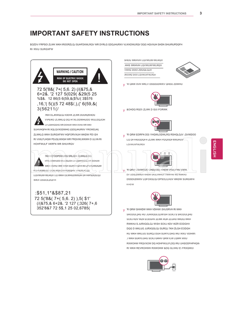 LG 26CS460 32CS560 32CS460 37CS560 42CS530 42CS560 32LS3400 (68 pages) TV Operating Manual
