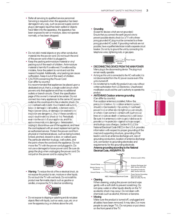 LG 32LT560H 26LT360C 37LT560H 32LT360C 42LT560H 42LT360C (16 pages) TV Operating Manual