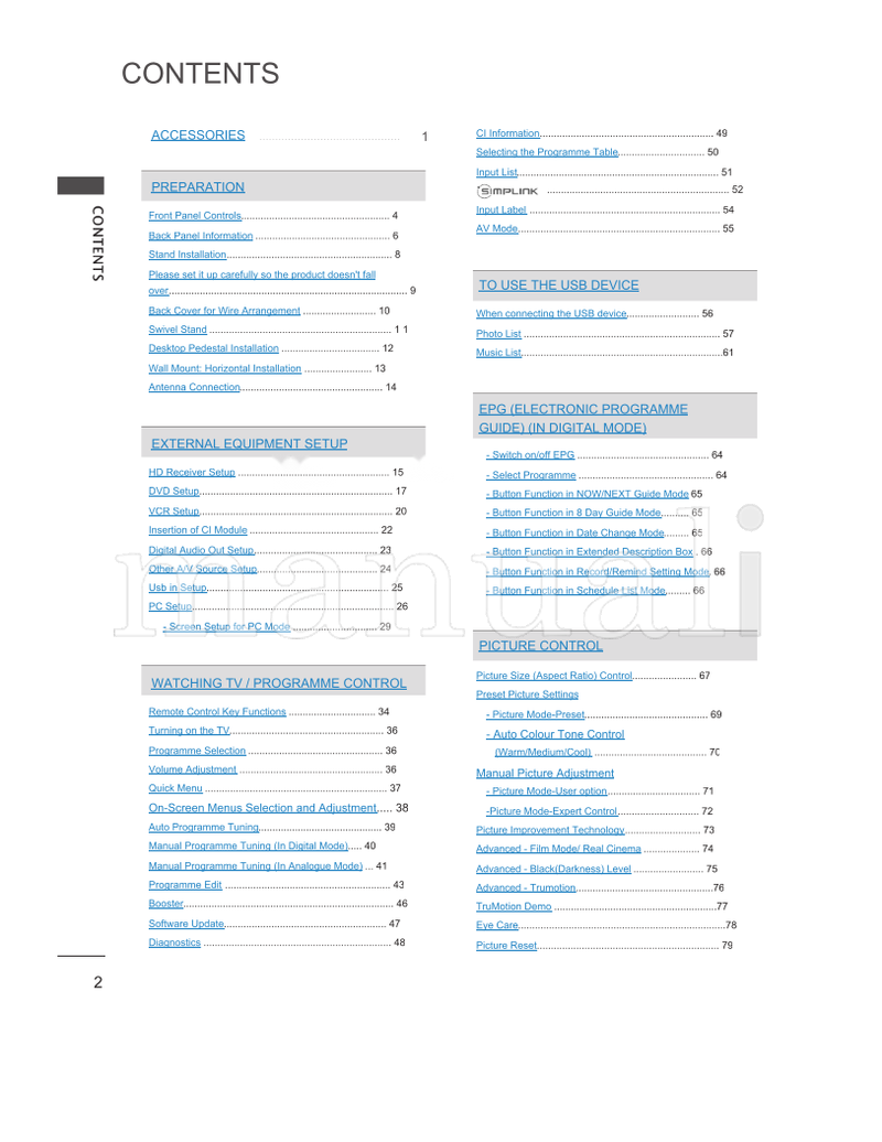 LG 32PG6000 (140 pages) TV Operating Manual