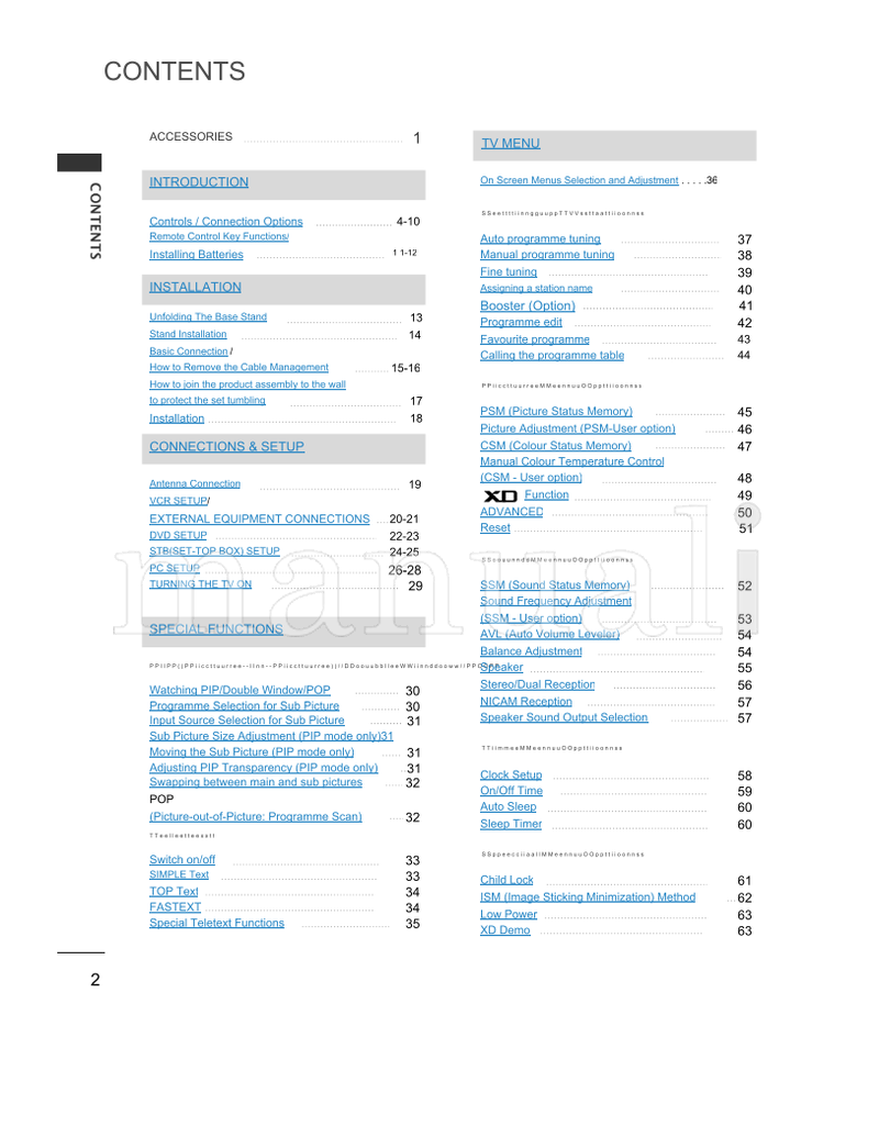 LG 37LB1R Series (88 pages) TV Operating Manual