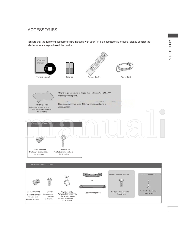 LG 26LC4R 26LC7R* 32LC4R 32LC7R* 37LC4R 37LC7R* 42LC4R 42LC7R* (88 pages) TV Operating Manual