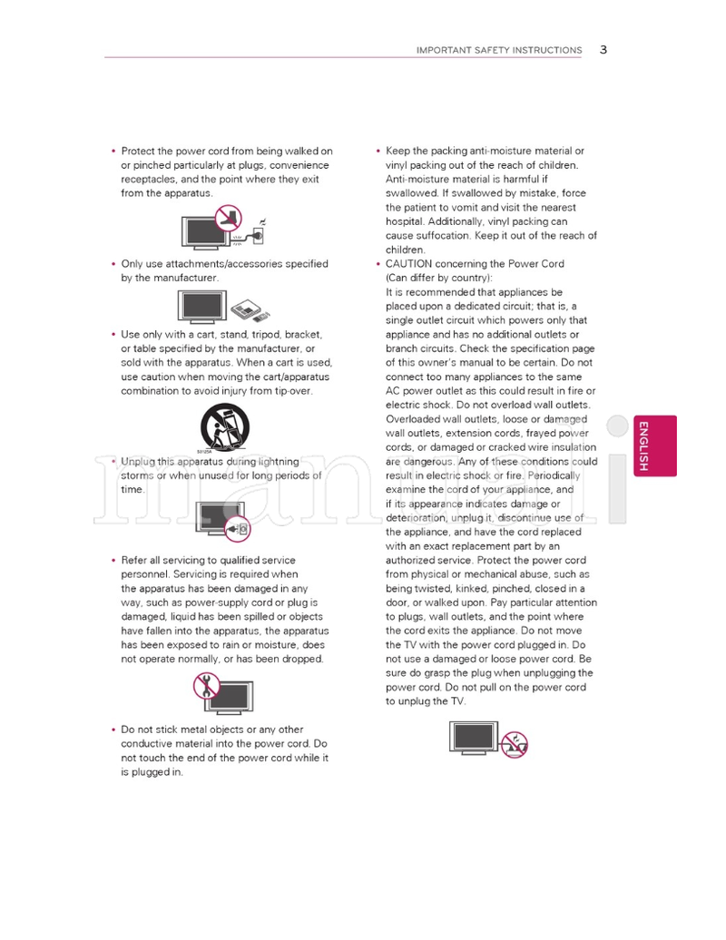LG 32LM3400 32LS3400 37LM3400 37LS3400 42LM3400 42LS3400 (84 pages) TV Operating Manual