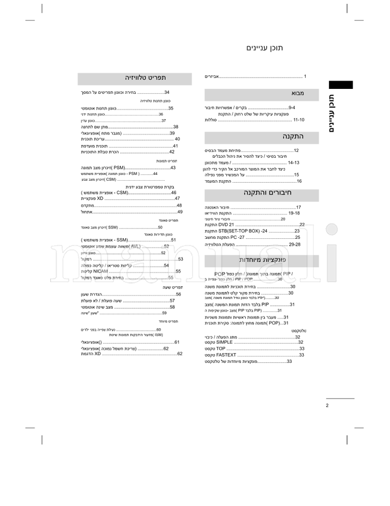 LG 42LC2R Series (176 pages) TV Operating Manual