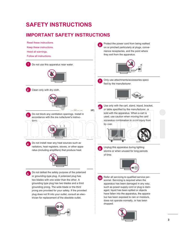LG 42LE5400 42LE5500 42LE7500 47LE5400 47LE5500 47LE7500 (136 pages) TV Operating Manual