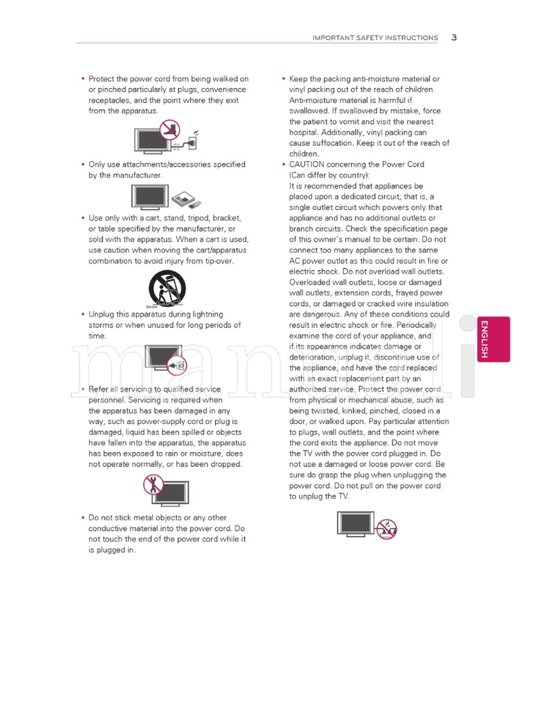 LG 32LS3400 32LS3450 32LS3410 42LS3450 42LS3400 22LS3500 (72 pages) TV Operating Manual