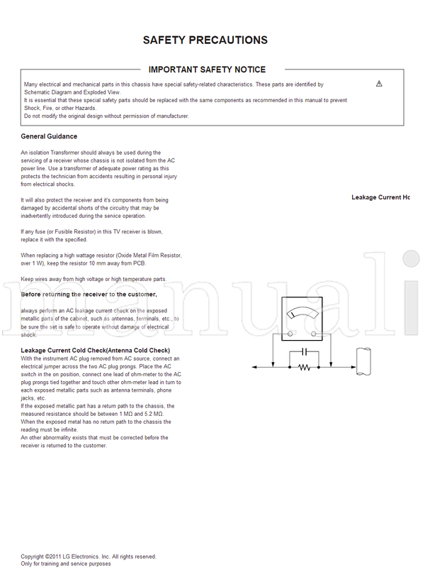 LG LD01U 42LV3500 MFL62863058 42LV355A 42LV3500-ZA 42LV3550 (100 pages) TV Service Manual
