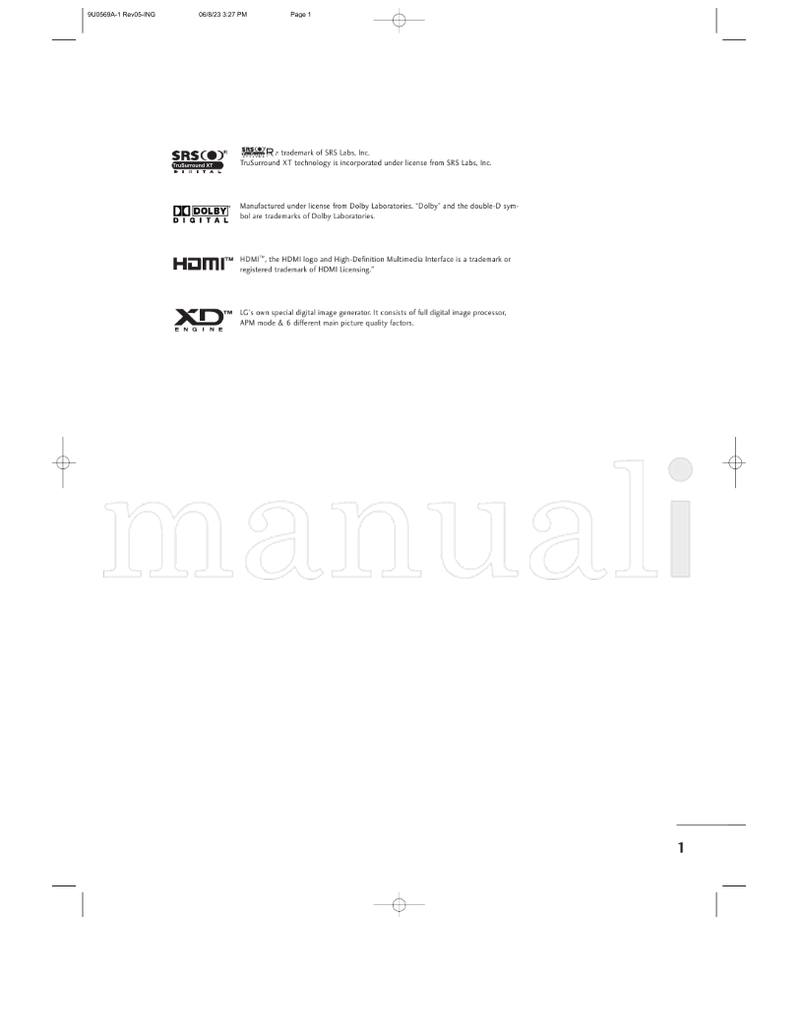 LG 32LC2D 42PC1DG 37LC2D 42PC1DV 42LC2D 50PC1D 60PC1D (103 pages) TV Operating Manual