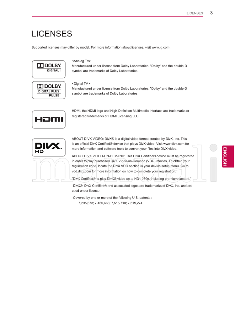LG 42PT25 (134 pages) TV Operating Manual