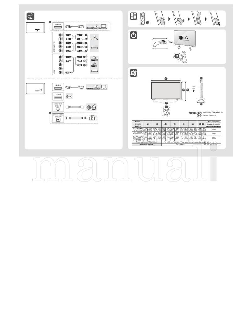 LG *MFL71181902* 43LM5000PUA 28LM400B-PU 32LM500BPUA (49 pages) TV Operating Manual
