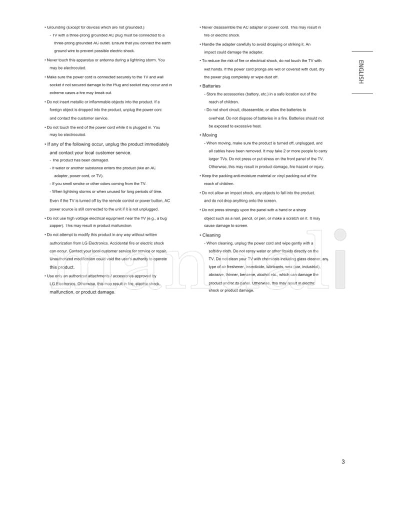 LG *SAC35974006* (23 pages) TV Operating Manual