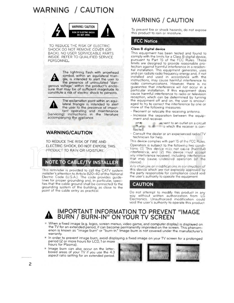 LG 820-40 (263 pages) TV Operating Manual