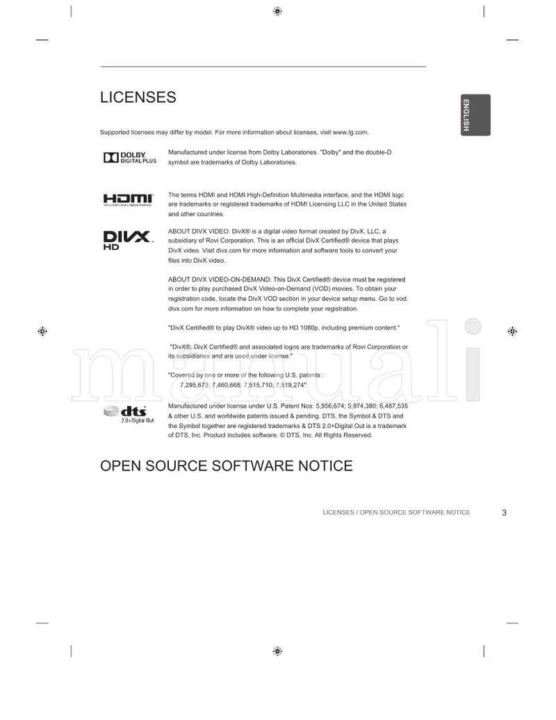 LG LA62** LN57** LA64** LA66** LA69** LA74** MFL67658608 (52 pages) TV Operating Manual