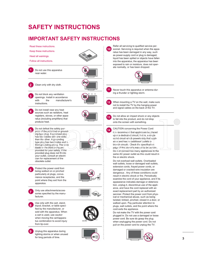 LG 60PZ750UA (68 pages) TV Operating Manual