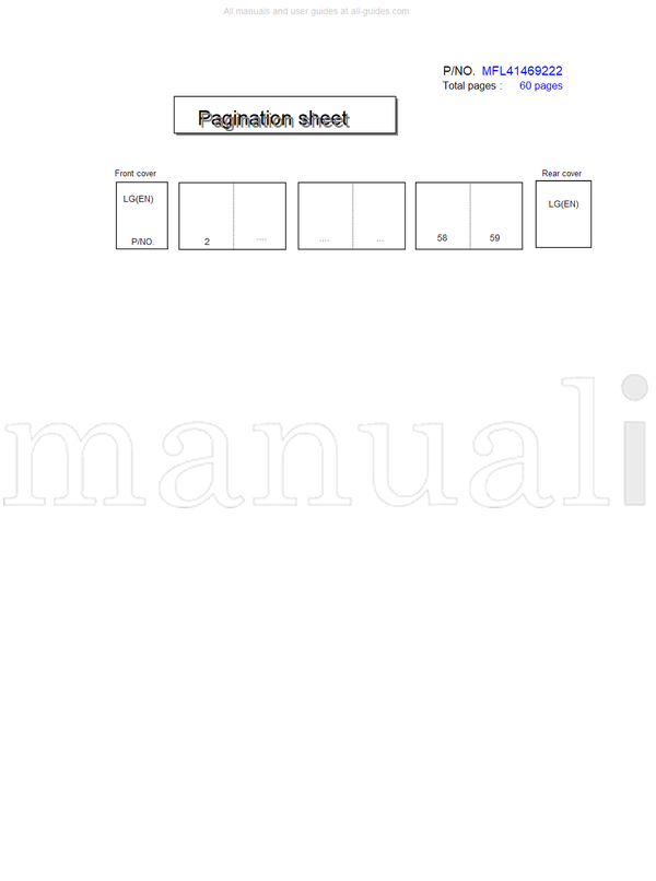 LG LD310-MA S0-87436 MFL41469222 (62 pages) TV Operating Manual