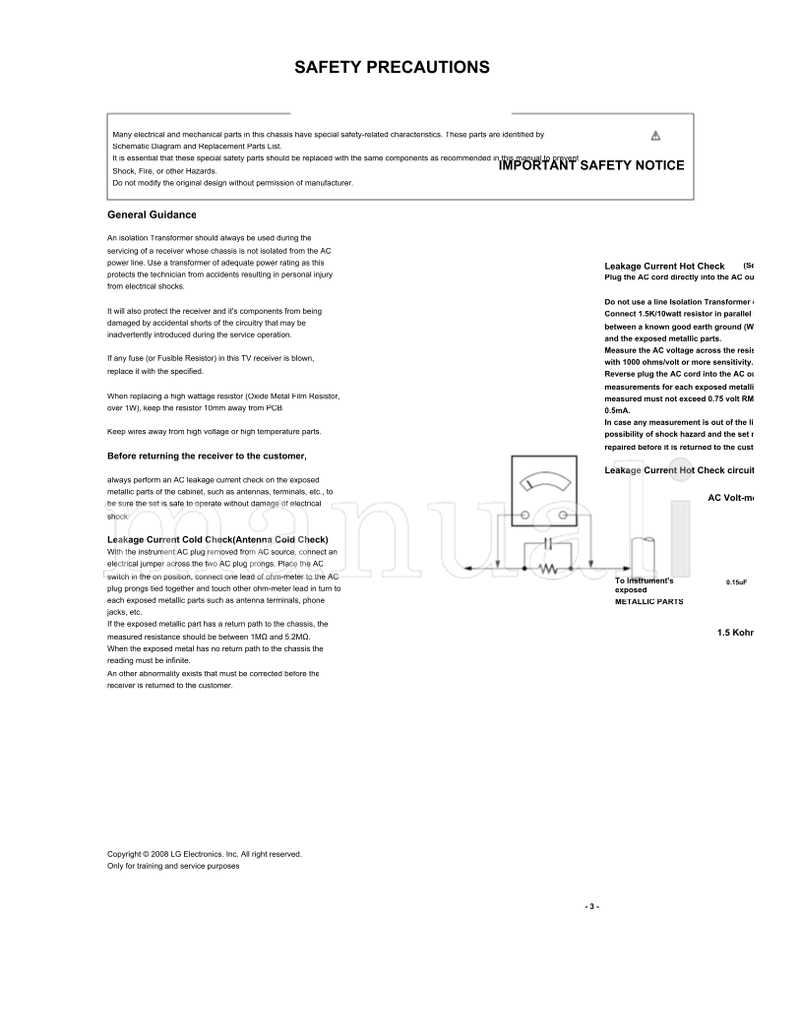 LG LD84A 32LG3000 32LG3000-ZA (26 pages) TV Service Manual