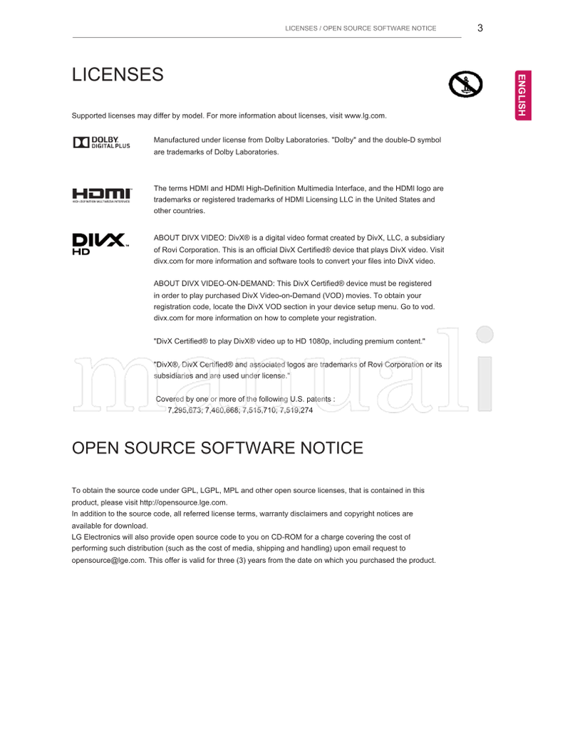 LG LJ62** (32 pages) TV Operating Manual