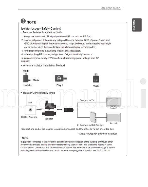 LG LS35** LS37** MFL67360833 (36 pages) TV Operating Manual