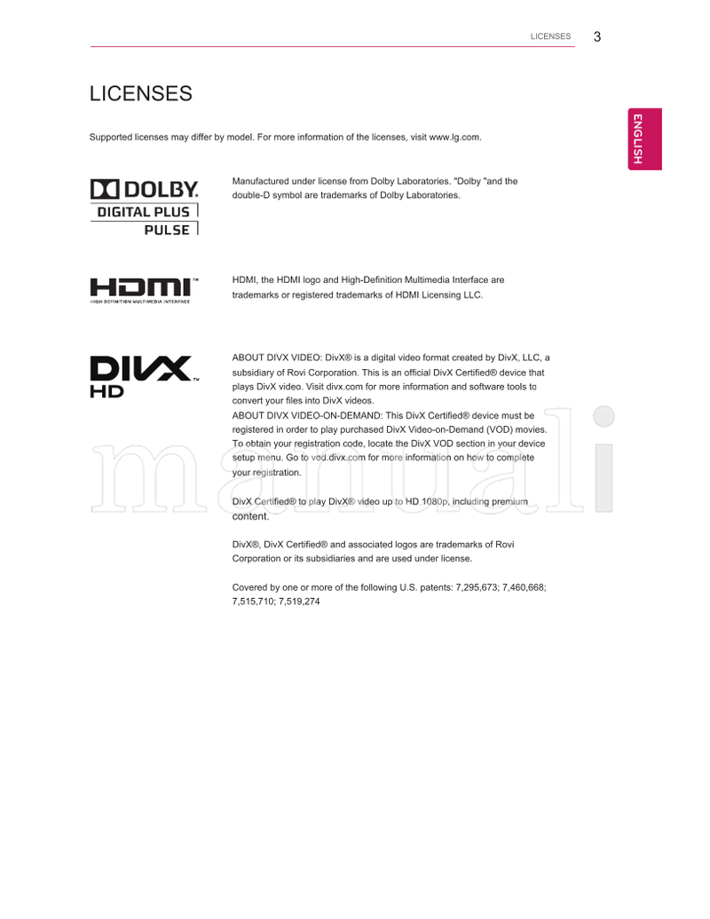 LG M1931D M2631D 19MA31D (42 pages) TV Operating Manual