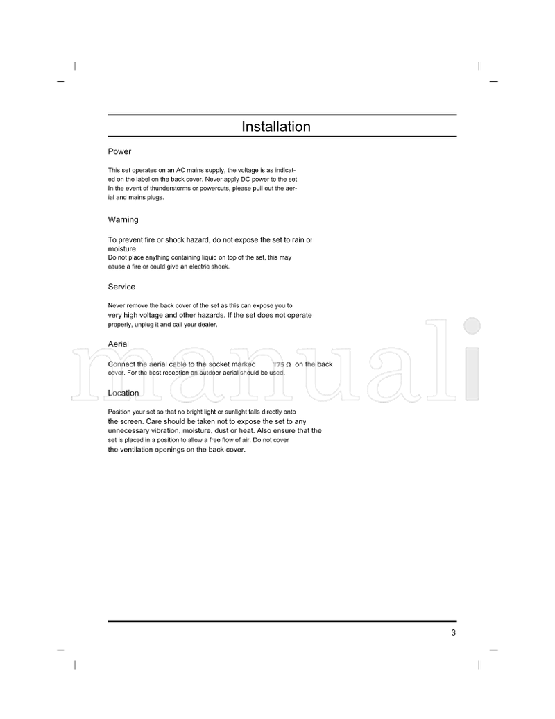 LG 486-403B (32 pages) TV Operating Manual