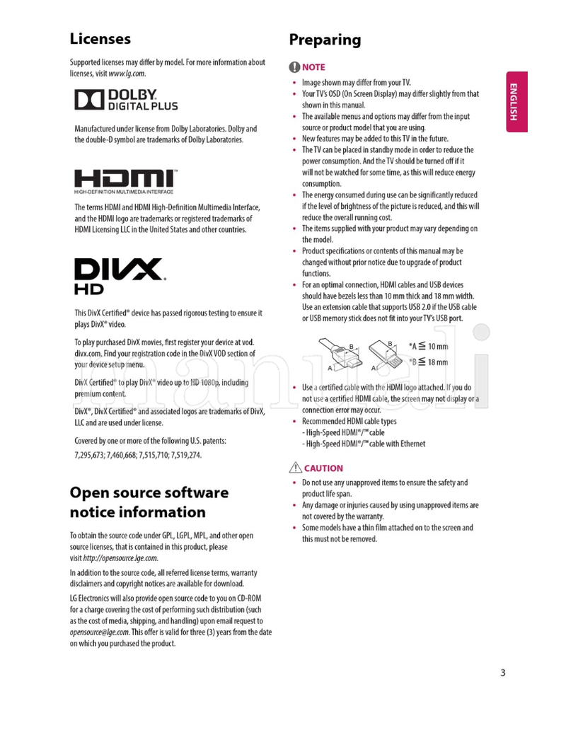LG MT57* MT77* MT47* MT48* (18 pages) TV Operating Manual