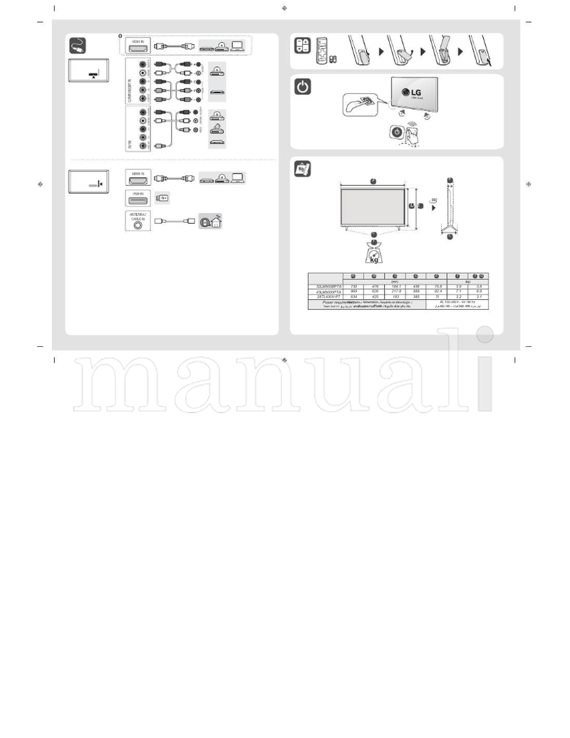 LG 32LM50* 28TL43* *MFL71102002* 43LM50* LM50* TL43* (27 pages) TV Operating Manual