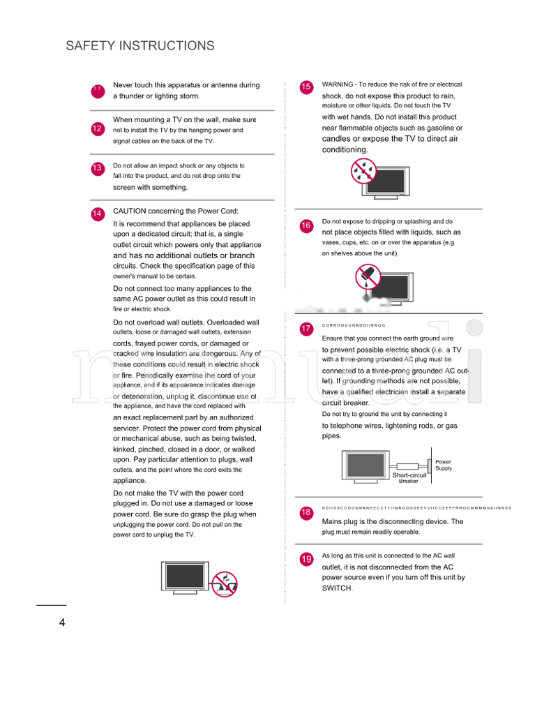 LG 820-40 (142 pages) TV Operating Manual