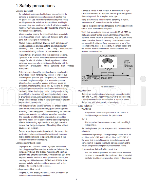 Panasonic MTNC030623C1 CT-24SL14J CT-24SL14UJ CT-27SL14J CT-27SL14UJ (52 pages) TV Service Manual