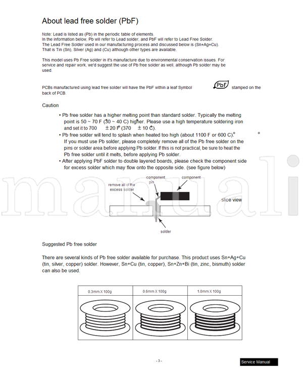 Panasonic MTNC000417C1 MTNC010201A1 MTNC010305A1 CT-2707DF CT-2707DUF (54 pages) TV Service Manual