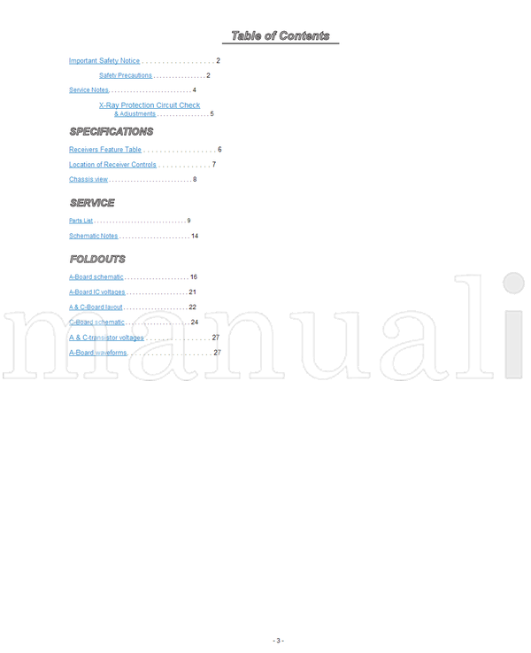 Panasonic MTNC010306C1 CT-27G7DF CT-27G7DUF CT-27G7SDF CT-27G7SDUF (28 pages) TV Service Manual