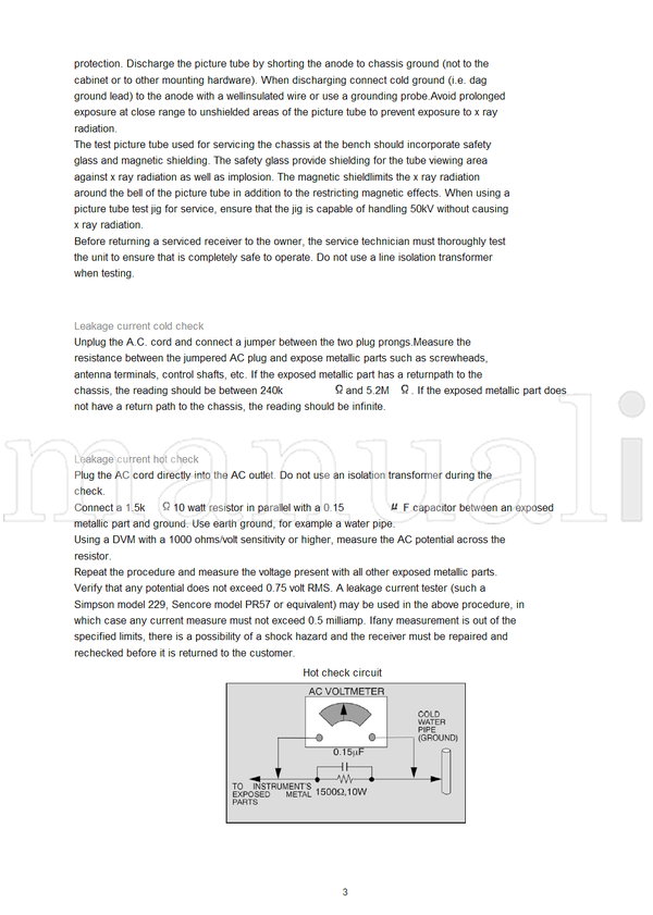 Panasonic MTNC030943A1 CT-27SL13MG CT-27SL13MUG CT-27SL33MG 27SL33MUG (149 pages) TV Service Manual