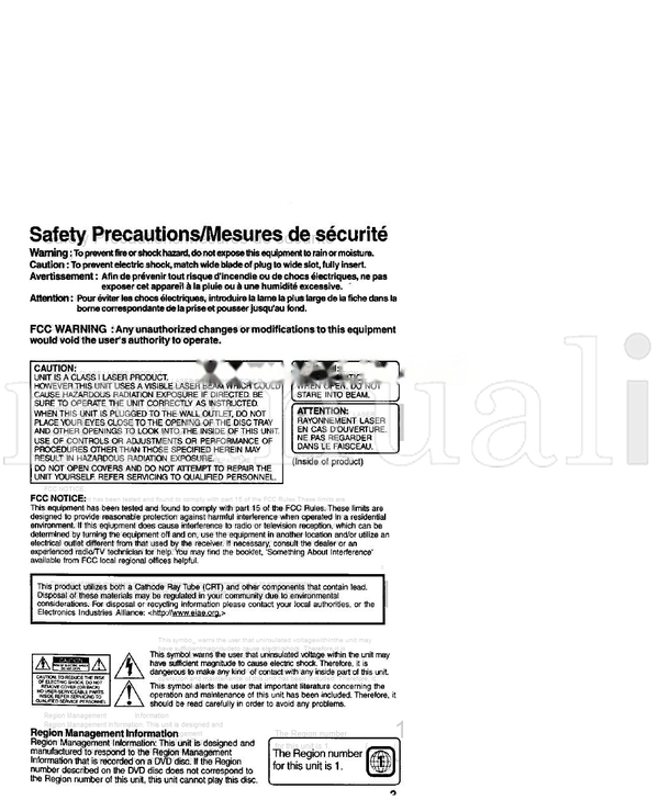 Panasonic PV-DF2002 PV-DF2702 (76 pages) TV Operating Manual
