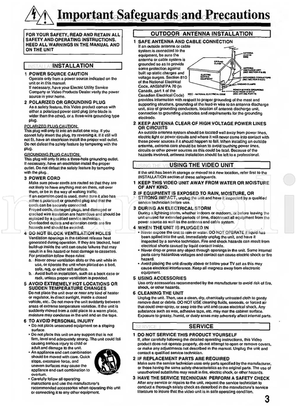 Panasonic PV-M2768 VQTS3U1 (36 pages) TV Operating Manual