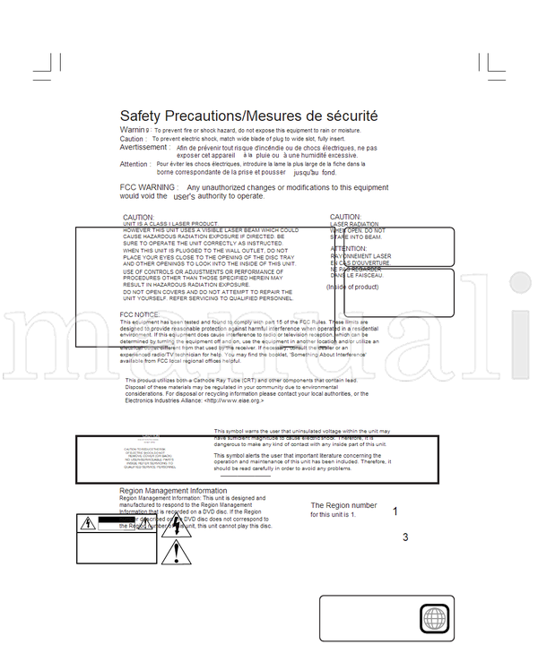 Panasonic PV-DF2002 PV-DF2702 (80 pages) TV Operating Manual