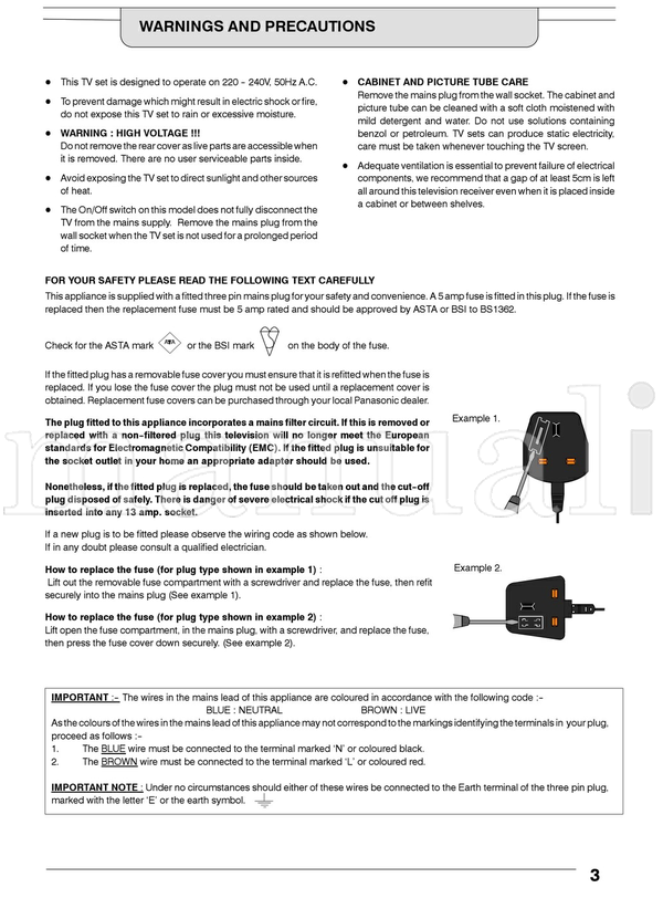 Panasonic 24DX1L TQB8E3519-1 (40 pages) TV Operating Manual