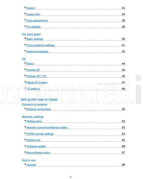 Panasonic M0213-0 (201 pages) TV Operating Manual