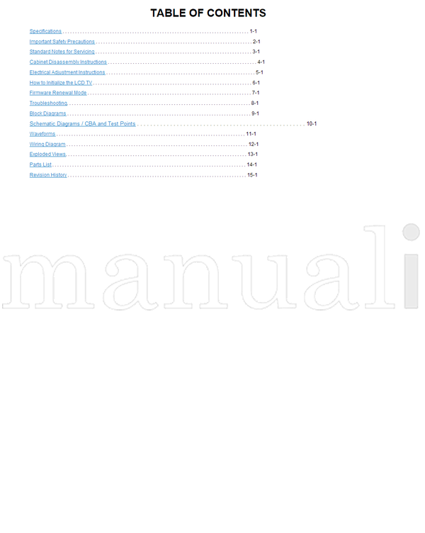 Philips 19PFL4505D A01N7UH 100520 (64 pages) TV Service Manual
