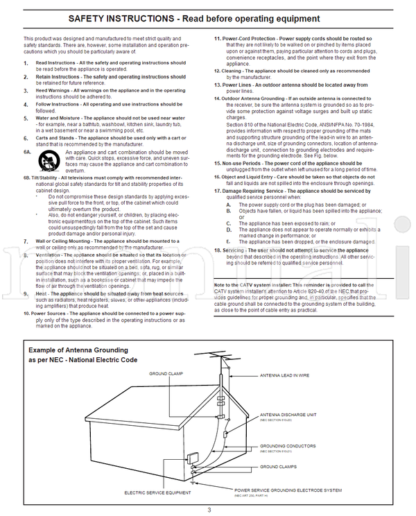 Philips 20PT30B1 (41 pages) TV Operating Manual