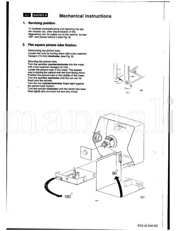 Philips 19656 (37 pages) TV Service Manual